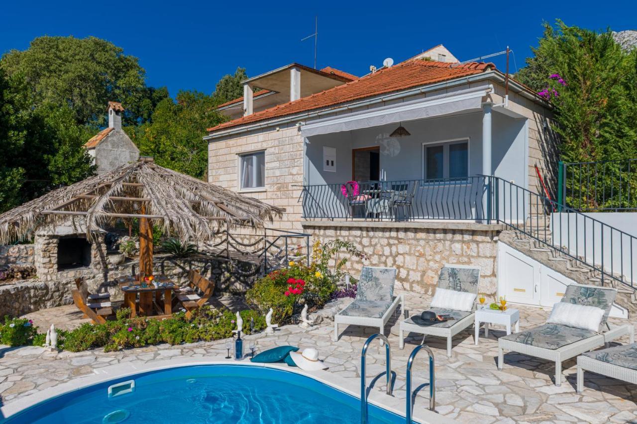 Charming Villa Svagusa With Sea View Mlini Exterior foto