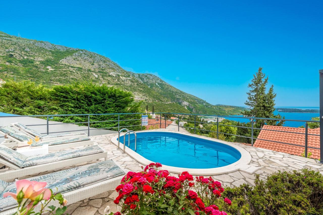 Charming Villa Svagusa With Sea View Mlini Exterior foto